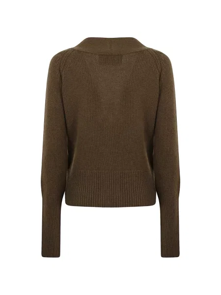 Cardigan Ermanno Scervino cu funde tricotate verde