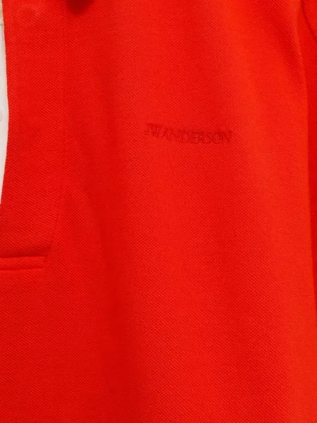 Поло тениска Jw Anderson бродирана червено