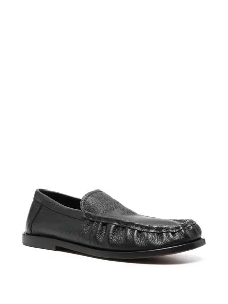 Kožne loaferice Paura crna
