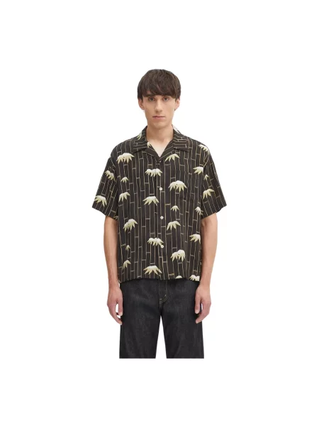 Visvim koszula jedwabna copa shirt s/s bamboo czarna