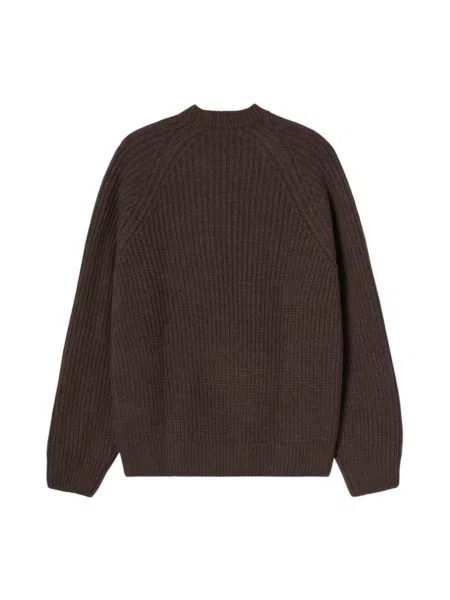 Sweter Carhartt Wip wełniany brązowy