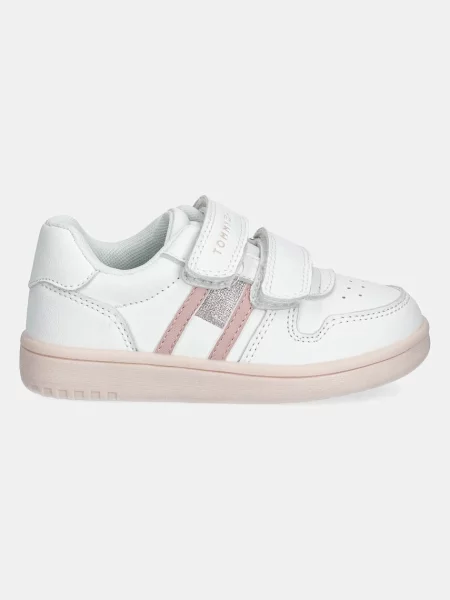 Superge Tommy Hilfiger Flag Low Cut Velcro Sneaker M Bela roza
