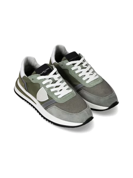 Sneakersy Philippe Model skórzane zielone