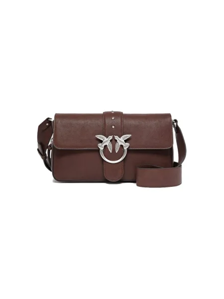 Geanta crossbody Pinko clasică maro