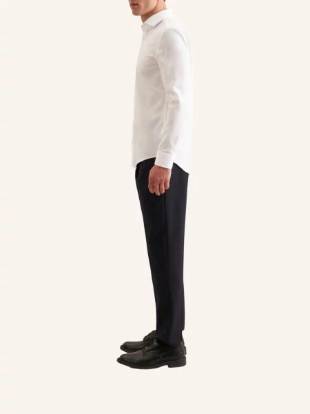 Seidensticker Koszula Biznesowa Koszula Oxfordzka O Kroju Slim Fit weiss biała