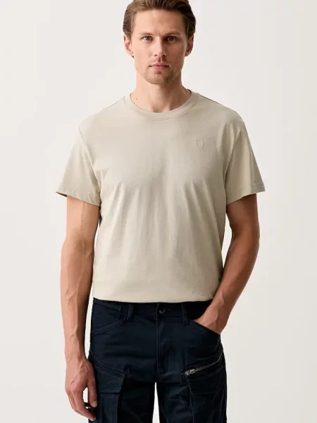 G-Star t-shirt ανδρικό Base-s μπεζ