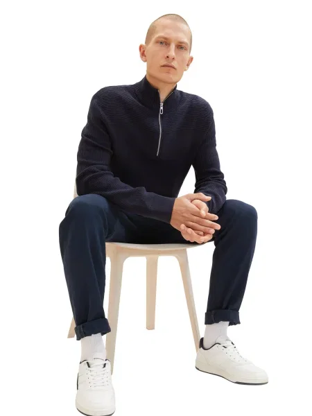 TOM TAILOR Sveter námornícka modrá