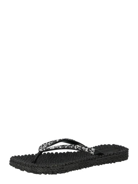 ILSE JACOBSEN Flip-flops negru alb