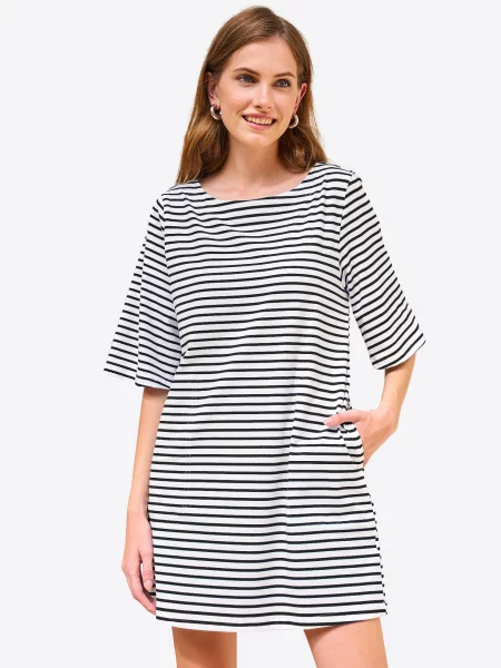 Imily Bela Rochie negru alb