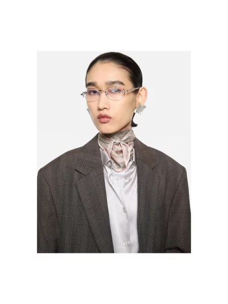 Szal Acne Studios w kratę różowa