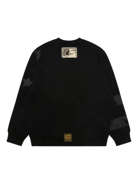 Hanorac crewneck Aape By A Bathing Ape negru