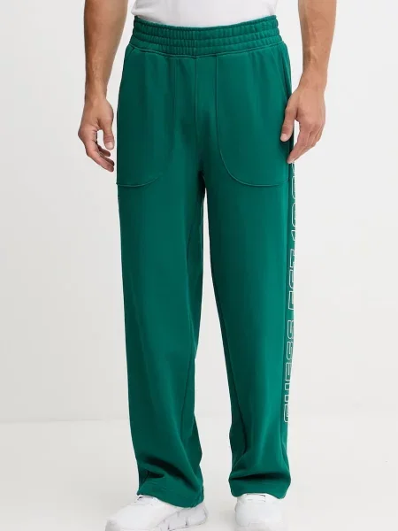 Guess spodnie dresowe MENTORE zielone