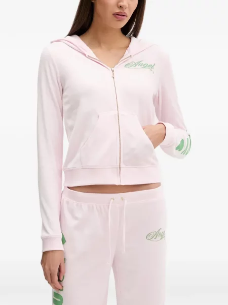 Bluza z kapturem Juicy Couture różowa