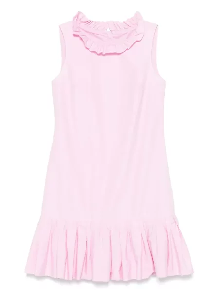 Oblekové mini mini šaty Dolce & Gabbana Pre-owned s volány růžové