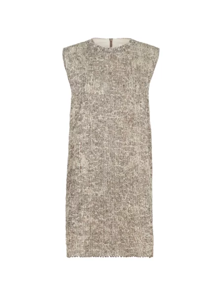 Rochie Brunello Cucinelli cu broderie de lână