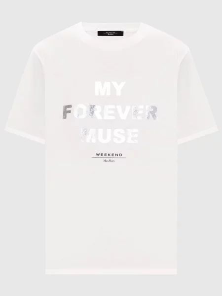 Футболка TENUE з принтом Max Mara Weekend біла