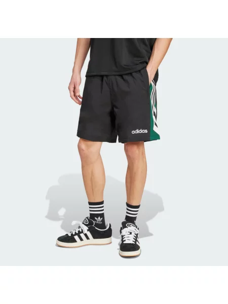 Szorty z wyhaftowanym logo model FTBL’ Adidas czarne