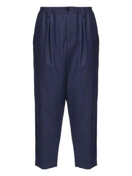Pantaloni Marni plisate albastru