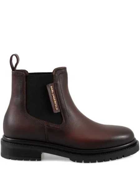 Botine Karl Lagerfeld din piele maro