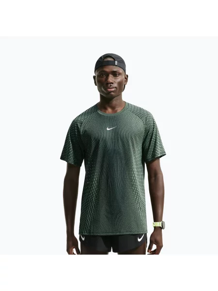 Tricou de alergare pentru bărbați Nike Stride black/light green spark negru