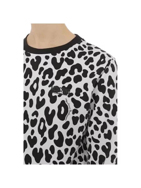 Dzianinowa bluza Moschino czarna