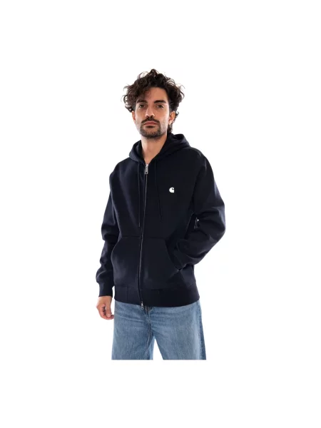 Carhartt Wip Bluza Rozpinana Mack blau niebieska
