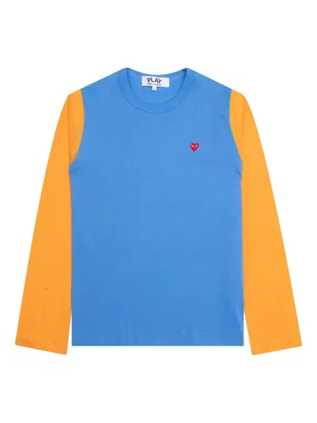 Tricou Comme Des Garcons Play lung albastru