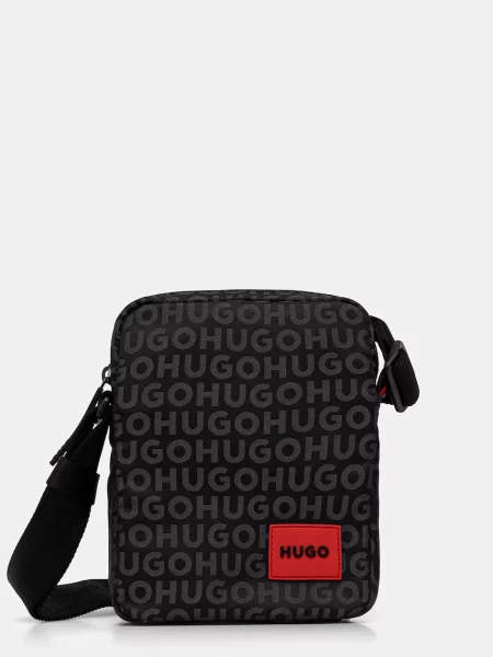 Чанта през рамо HUGO черно