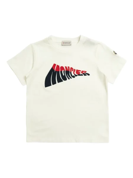 Koszulka dziecięca Moncler Enfant biała