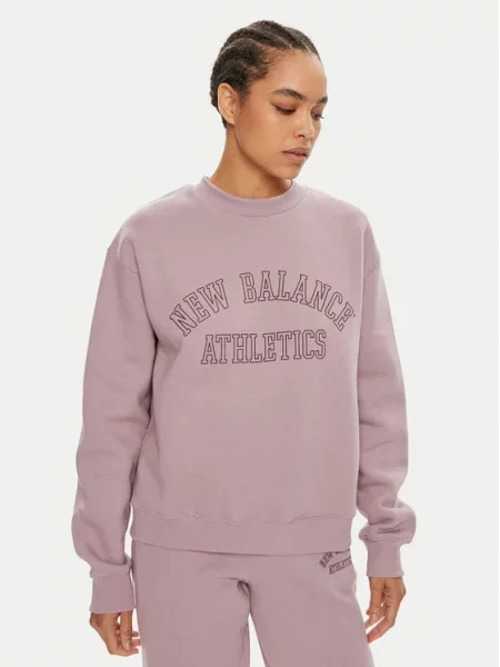 New Balance Bluza Graphic fioletowy