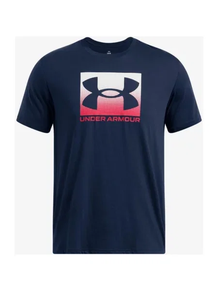 Koszulka z krótkim rękawem damska Under Armour Boxed Sports nocny S niebieski