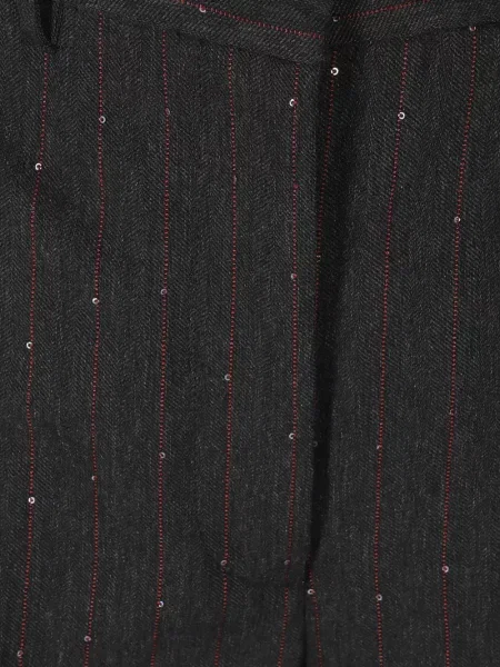 Pantaloni Ermanno Firenze cu paiete gri
