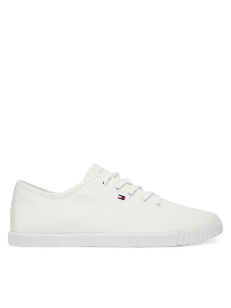Маратонки Tommy Hilfiger с връзки с дантела бяло