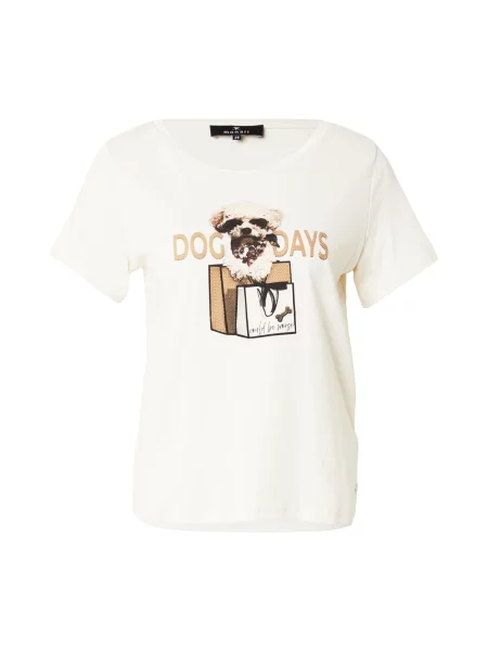 Monari Tricou maro deschis / negru alb