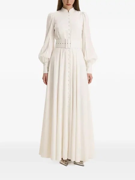 Maxi rochie maxi Moos Studio de costum alb