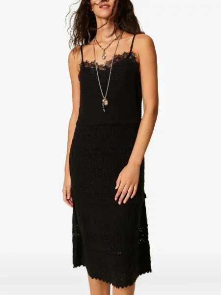 Lung rochie Twinset tricotate negru