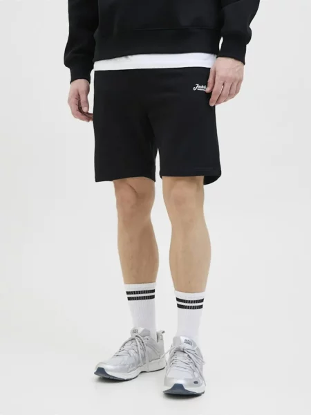 Шорти JACK & JONES бавовна/поліестер чорний