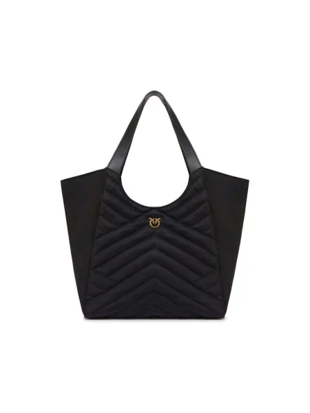 Pinko Geantă shopper PUZZLE negru