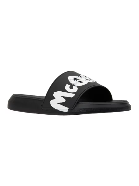Klapki Alexander Mcqueen wsuwane czarne