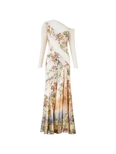 Rochie Camilla cu model floral cu imagine din dantelă