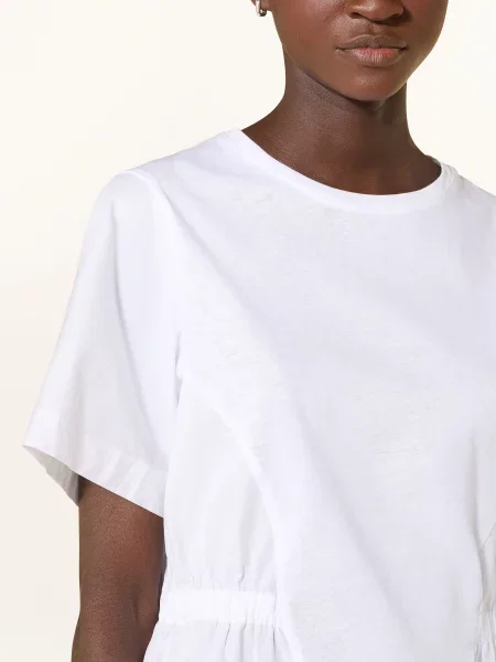 Rich & Royal Koszulka Z Mieszanki Materiałów weiss biała