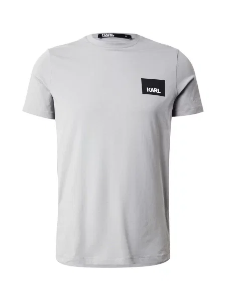 Karl Lagerfeld Tricou gri negru