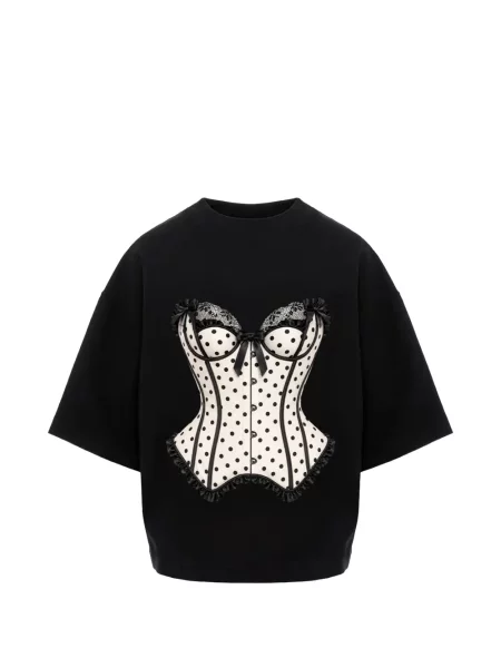 Tricou Hamza cu buline cu imagine negru