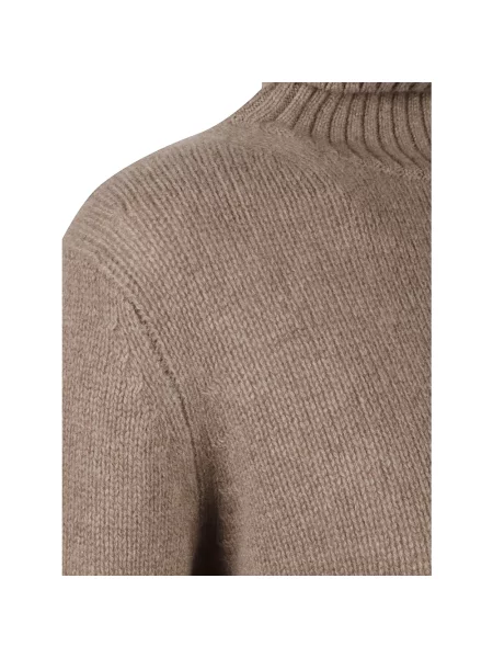 Sweter z golfem Be You do golfa brązowy