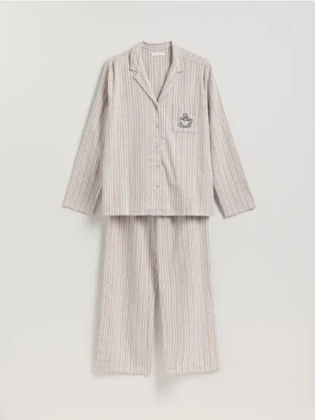 Reserved Pijama din două piese din cafeniu