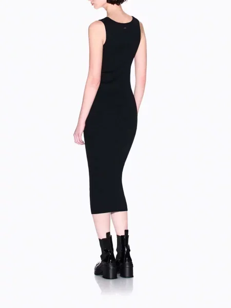 Платье миди Armani Exchange черное