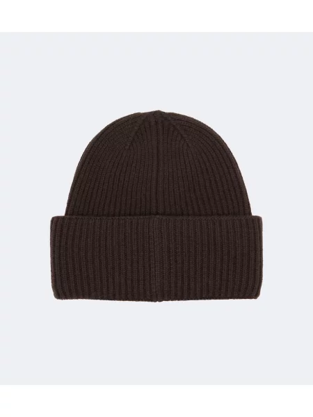 Căciulă Max Mara cu broderie din cașmir maro