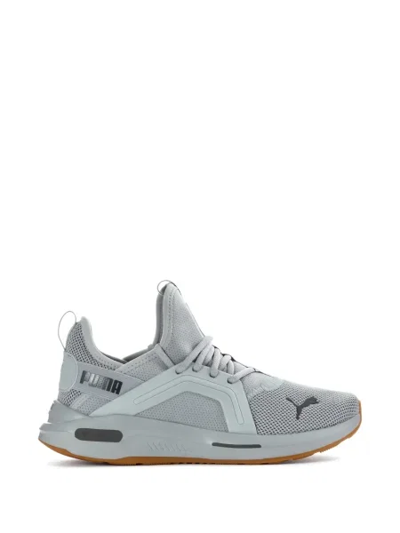 Sneakerși Puma cu șireturi din dantelă gri