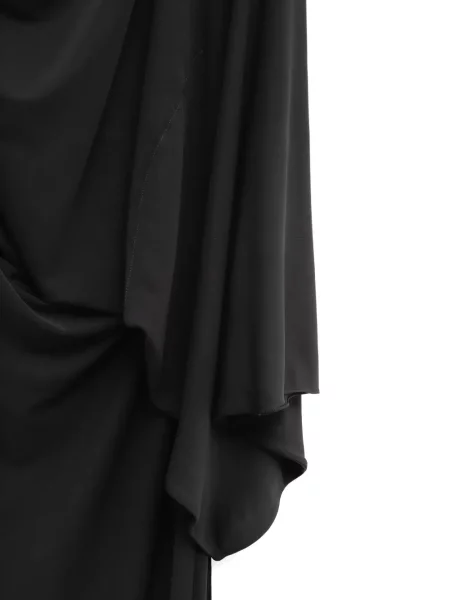 Lung rochie Gucci din jerseu asimetrică negru