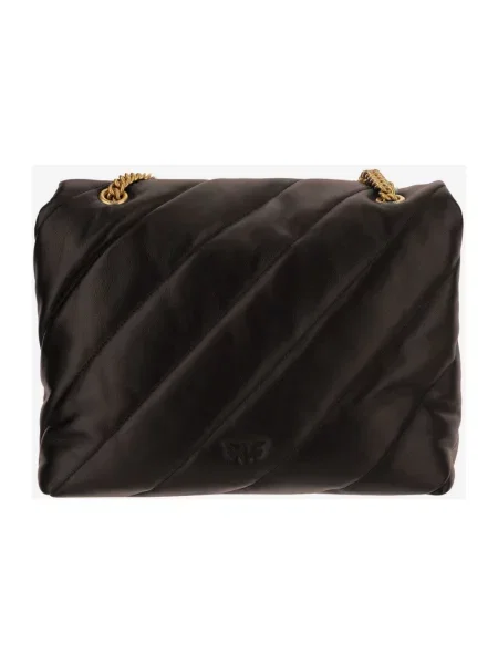 Pinko torebka crossbody skórzana brązowa